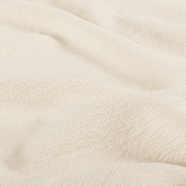 Terry crêpe uni ivoor