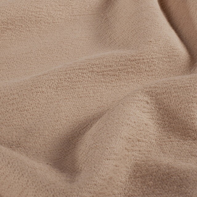 Terry crêpe uni nude