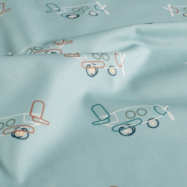 Katoen poplin vliegtuigen babybauw