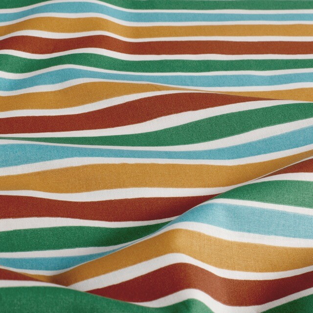 Katoen poplin strepen offwhite