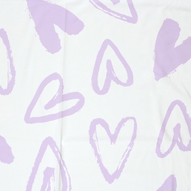 Katoen tricot harten offwhite