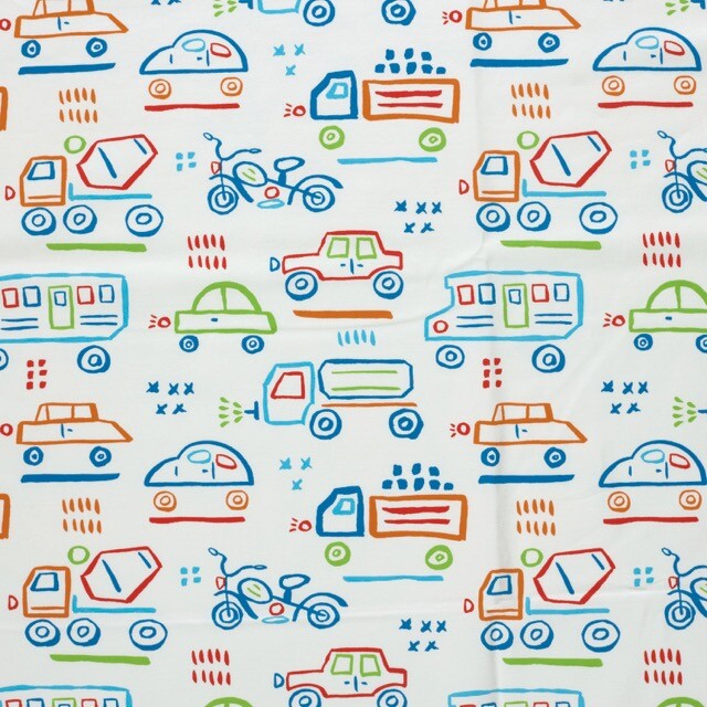 Katoen tricot voertuigen offwhite