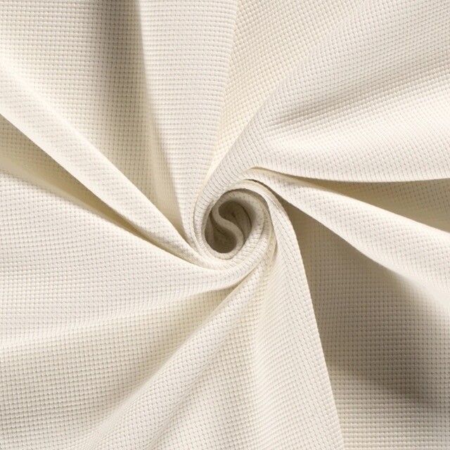 Gebreide wafelstof jersey offwhite