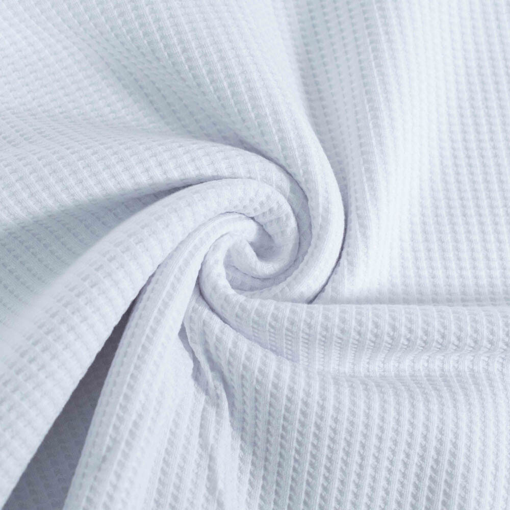 Wafel-jersey tricot wit Blooming Fabrics