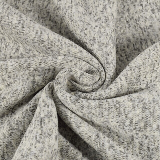 Gebreide fleece offwhite