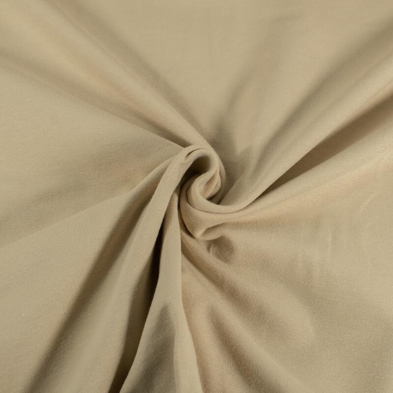katoen tricot uni beige