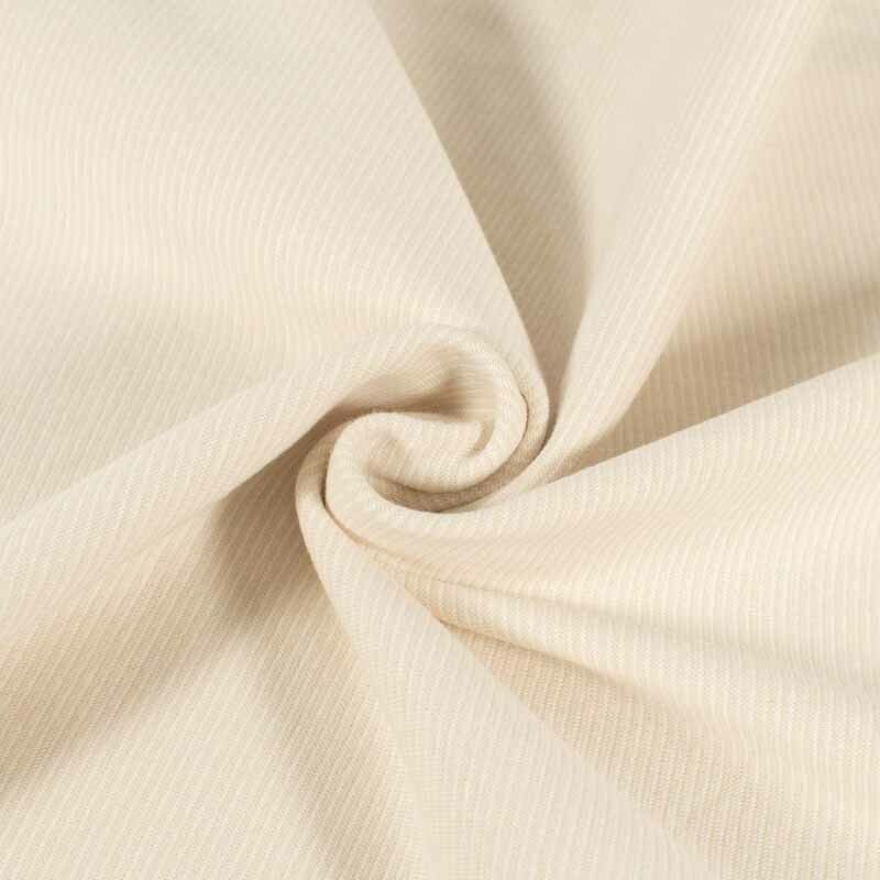 Boordstof gestreept 1mm creme/offwhite