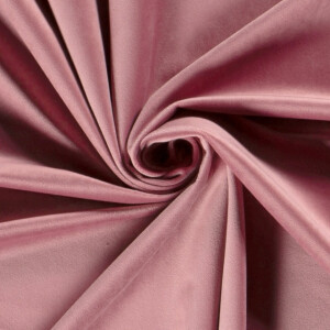 Fluweel stof uni roze