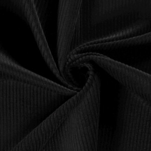 corduroy uni zwart