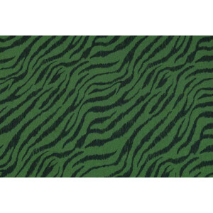 100x150 cm katoen tricot zebra groen