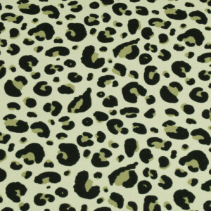 100x150 cm katoen tricot luipaard mint