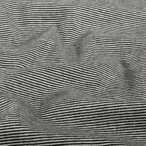 Boordstof gestreept 1mm zwart