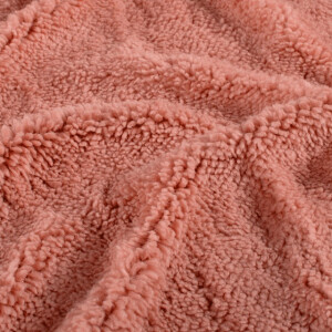 sherpa fleece uni koraal