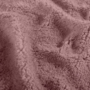 sherpa fleece uni licht mauve