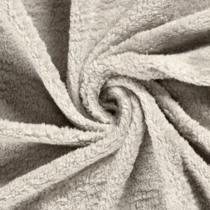 sherpa fleece uni lichtgrijs