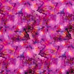 Joggingstof digitaaldruk abstract tie-dye roze