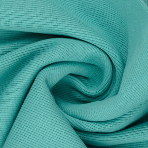 50x60 cm boordstof rib 2x2 turquoise