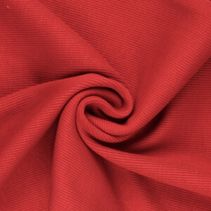 50x60 cm boordstof rib 2x2 rood