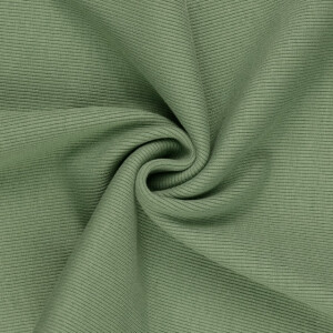 50x60 cm boordstof rib 2x2 khaki groen