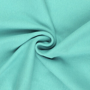 50x60 cm boordstof rib 2x2 turquoise