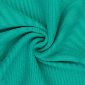 50x60 cm boordstof rib 2x2 turquoise