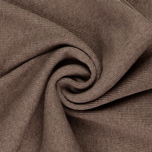 50x60 cm boordstof rib 2x2 bruin melange