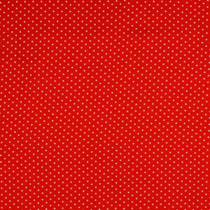 viscose poplin stippen rood