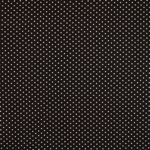 viscose poplin stippen zwart
