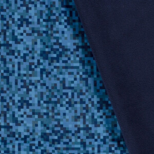 Softshell digitaaldruk pixel patroon aqua