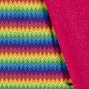Softshell digitaaldruk abstract zigzag multicolor