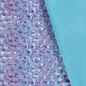 Softshell digitaaldruk abstract ijsblokjes paars