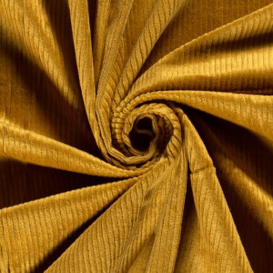 Corduroy stretch okergeel