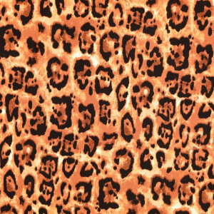 viscose poplin dierenhuid zwart