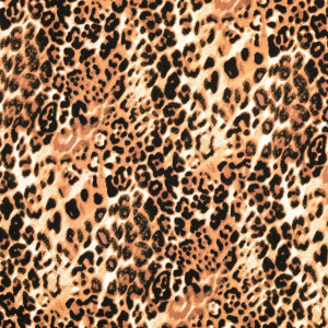 viscose poplin dierenhuid zwart