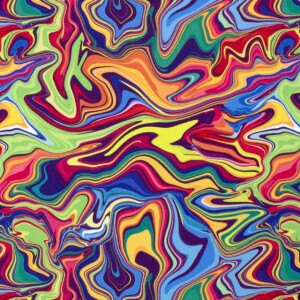 Burlington texturé digitaaldruk abstract multicolor