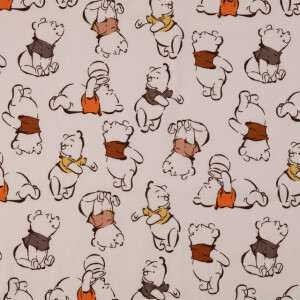 katoen tricot Winnie the Pooh offwhite
