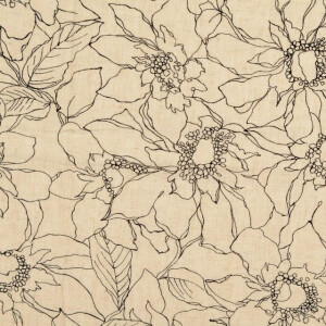 viscose linnen bloemen zand