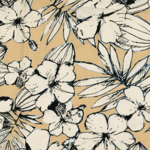 viscose linnen gewassen bloemen zand