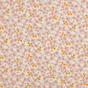 viscose poplin bloemen roze