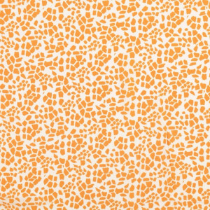viscose poplin giraffenhuid oranje/wit