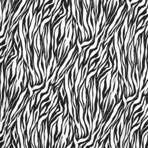 viscose poplin zebra zwart/wit