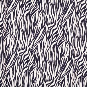 viscose poplin zebra marine/wit