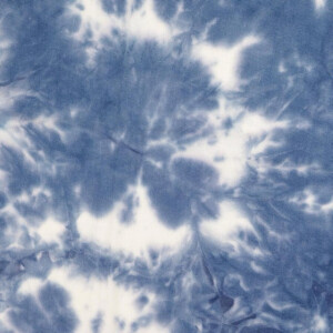 viscose linnen tie-dye jeansblauw