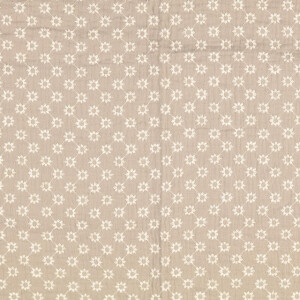 katoenen mousseline geborduurd bloemetjes beige