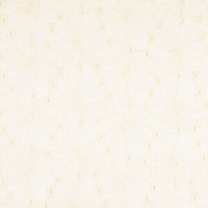 katoenen mousseline geborduurd bloemen offwhite
