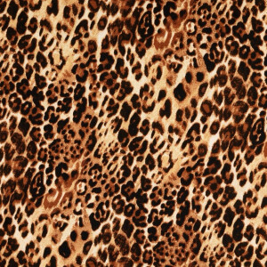 viscose satijn dierenhuid bruin