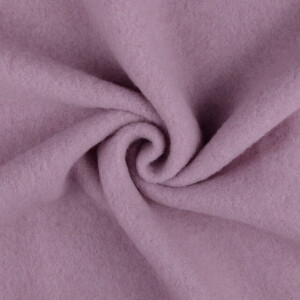 Wollen fleece uni lila