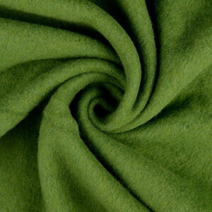 Wollen fleece uni groen