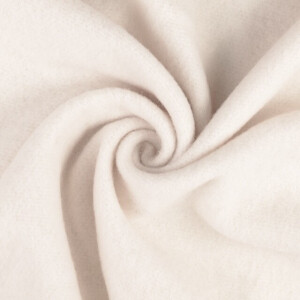 Wollen fleece uni offwhite