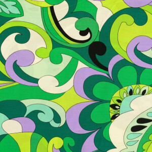 viscose poplin Paisley groen